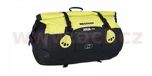 vodotěsný vak Aqua T-70 Roll Bag, OXFORD (černý/žlutý fluo, objem 70 l)